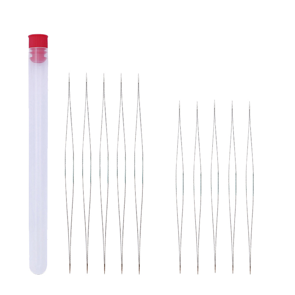 10pcs Handwork Beading Needles Kit Threaders Set Sewing Needles with  Storage Bottle DIY Jewelry Making Accessaries (12.8/10.2, 5 for each, Red  Cover) 